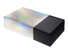 Разное Подарочная коробка с голографическим шубером «Aurora», XL, вн. размер 300х235х105 мм.