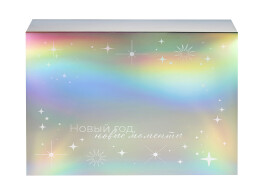 Разное Подарочная коробка с голографическим шубером «Aurora», XL, вн. размер 300х235х105 мм.
