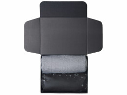 Разное Подарочный набор с пледом, увлажнителем и попкорном, серый