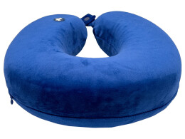 ROUTEMARK Подушка для путешествий с эффектом памяти Мемо "Drowsy" Royal Blue