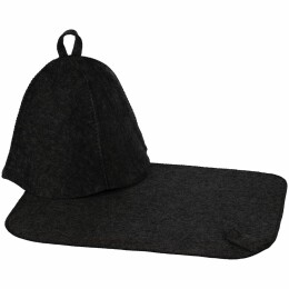 сделано в России Набор для бани Heat Off с ковриком, черный