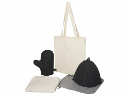 Разное Банный набор с килтом "Healing Light", мужской, серый