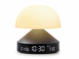 LEXON Светильник с часами и световым будильником Mina Sunrise, темно-серый