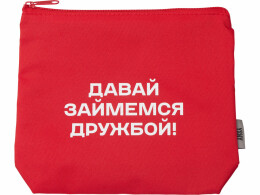 YoonY Косметичка из полиэстера 300D с подкладкой "Amalia", красный с термотрансфером