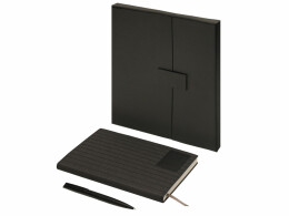 Lettertone Подарочный набор "Bradburry &Co" с блокнотом А5 и ручкой, черный