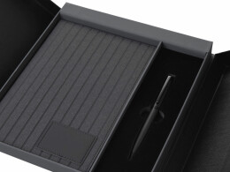 Lettertone Подарочный набор "Bradburry &Co" с блокнотом А5 и ручкой, черный