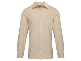 Elevate Alum вельветовая рубашка унисекс - Oatmeal