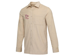 Elevate Alum вельветовая рубашка унисекс - Oatmeal