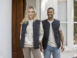 Elevate Quartz утепленный жилет унисекс из переработанного материала GRS - сплошной черный