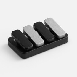 Molti Антистресс-кликер Clacky, черный с серебристым