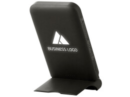 Evolt Беспроводной внешний аккумулятор с подсветкой лого и подставкой «Magflash», 10000 мАч, 15 Вт, черный