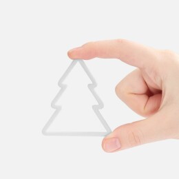 сделано в России Подвеска «Елочка», 3D-печать, белая