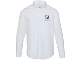 Elevate Carnelian мужская рубашка из поплина - Белый