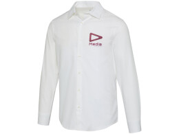 Elevate Citrine мужская рубашка из твила - Белый