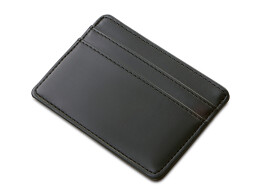 Разное Картхолдер для двух карт и наличных денег с зажимом "Crave", черный