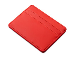 Разное Картхолдер для двух карт и наличных денег с зажимом "Crave", красный
