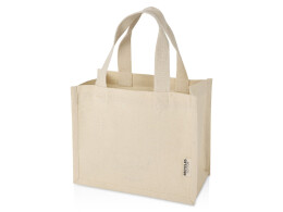 Разное Мини эко-сумка Odessa с клинчиком, изготовленная из переработанного хлопка, сертифицированного согласно GRS, плотностью 220 г/м², объемом 9 л - Натуральный