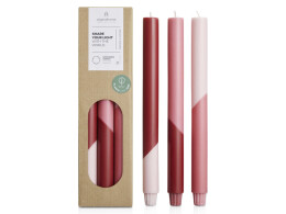 Originalhome Originalhome Eden диагональные свечи - набор из 3 штук - Красный