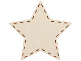 Разное Шкатулка из фанеры в виде звезды "Asteris", сине-серебристый