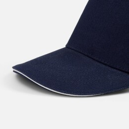 Molti Бейсболка Classic 2.0, темно-синяя с белым кантом