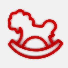 сделано в России Подвеска «Лошадка-качалка», 3D-печать, красная