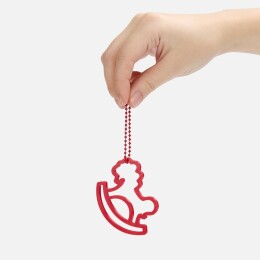 сделано в России Подвеска «Лошадка-качалка», 3D-печать, красная