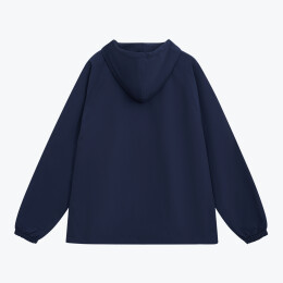 Portobello Верхняя одежда Ветровка (анорак) оверсайз унисекс RISSMAN, темно-синяя, размер XL/XXL