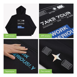 Portobello Верхняя одежда Ветровка (анорак) оверсайз унисекс RISSMAN, темно-синяя, размер XL/XXL