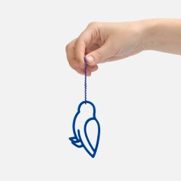 сделано в России Подвеска «Сова», 3D-печать, синяя