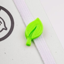 сделано в России Шильдик на резинку Impreso, 3D-печать на заказ, листик