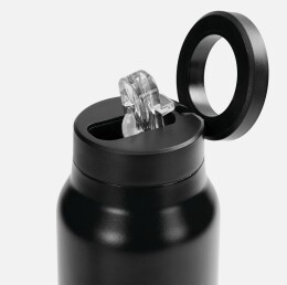 Stride Термобутылка Magnus с магнитным держателем для телефона, черная