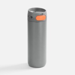 andor Термостакан X1 с цветной кнопкой, серый с оранжевым