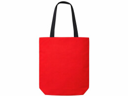 Разное Сумка на молнии Zipper Neo из хлопка 280 г c карманом на молнии спереди, красный