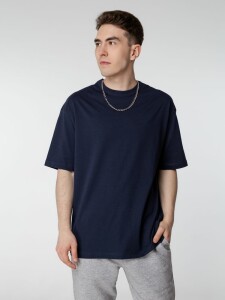 Sol's Футболка оверсайз мужская Boxy Men, синяя (джинс)