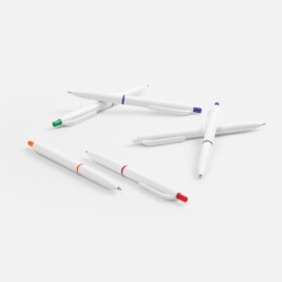 Open Ручка шариковая Bright Pop, белая с синим