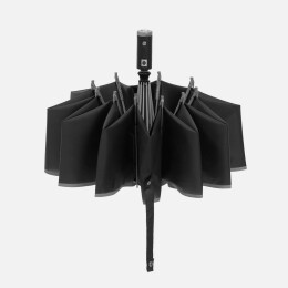 Stride Зонт обратного сложения Norsken с фонариком, черный