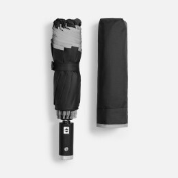 Stride Зонт обратного сложения Norsken с фонариком, черный