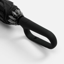 Разное Зонт обратного сложения с ручкой-карабином Foldberry, черный