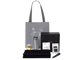 Разное Подарочный набор «Re:f. Walk» с палантином, шоппером и термосом, черный