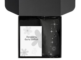 Разное Подарочный набор «Re:f. Walk» с палантином, шоппером и термосом, черный