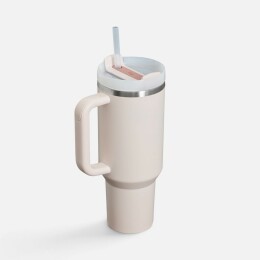 Stanley Термокружка Quencher H2.0 1180 с трубочкой, розовая