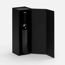 сделано в России Коробка складная под бутылку Color Jacket Fold, черная