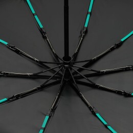 Molti Зонт складной Skymate с УФ-защитой и ручкой-карабином, черный