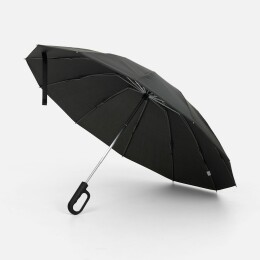 Indivo Зонт обратного сложения inLoop с ручкой-карабином, черный