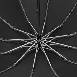 Indivo Зонт обратного сложения inLoop с ручкой-карабином, черный