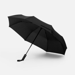 Molti Зонт складной Smooth Move с плавным закрытием, черный