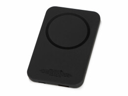 Qjet Магнитный беспроводной внешний аккумулятор "MagnetIQ", 5000 mah, 10 W, черный (Р)