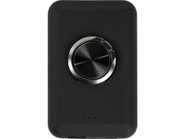 Qjet Магнитный беспроводной внешний аккумулятор "MagnetIQ", 5000 mah, 10 W, черный (Р)