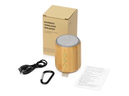 Разное Портативная колонка из бамбука "Bongo", натуральный (Р)