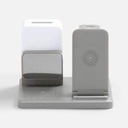 Molti Зарядная станция с электронными часами и подсветкой Large Charge ver.3, серая